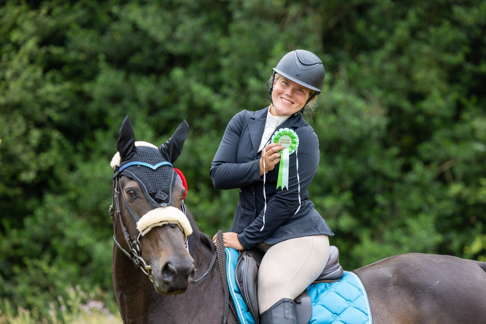 Equestrian rider on horseback