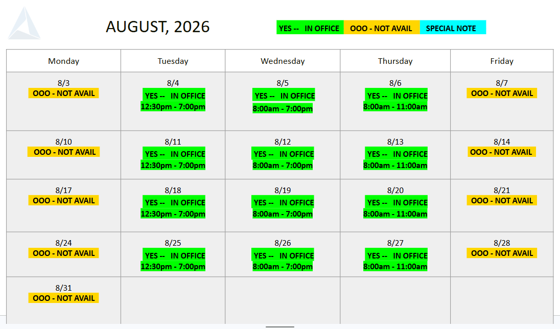august