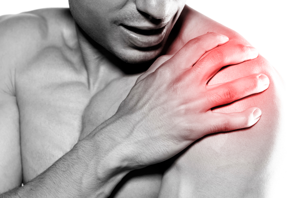 Man with shoulder pain